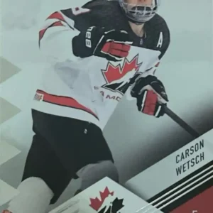 Carson Wetsch 2024 Upper Deck Team Canada Juniors Hockey Base Set  #28