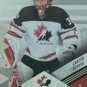 Carter George 2024 Upper Deck Team Canada Juniors Hockey Base Set  #62