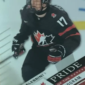 Macklin Celebrini 2024 Upper Deck Team Canada Juniors Hockey Base Set - Pride of the Program  #70