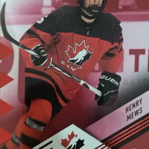 Henry Mews 2024 Upper Deck Team Canada Juniors Hockey Red Foil Parallel  #32
