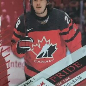 Conor Geekie 2024 Upper Deck Team Canada Juniors Hockey Red Foil Parallel - Pride of the Program  #82