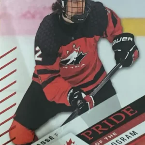 Maxim Masse 2024 Upper Deck Team Canada Juniors Hockey Red Foil Parallel - Pride of the Program  #96