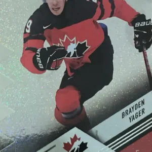 Brayden Yager 2024 Upper Deck Team Canada Juniors Hockey Pattern Foilboard Parallel  #47