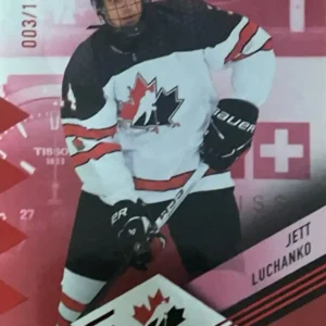 Jett Luchanko 2024 Upper Deck Team Canada Juniors Hockey Exclusives Parallel  #37 /100