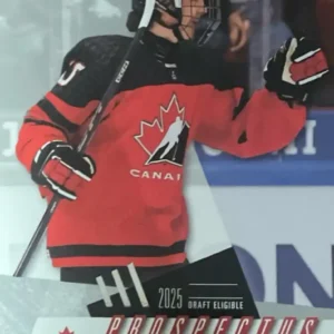 Caleb Desnoyers 2024 Upper Deck Team Canada Juniors Hockey Prospectus Momentous  #PM-30