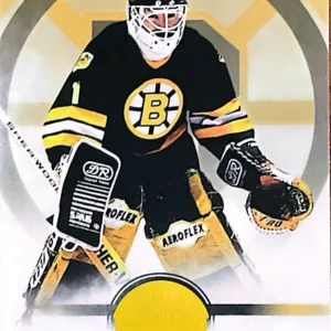 Rejean Lemelin 2023-24 Upper Deck Bruins Centennial Box Set Base Set Yellow Parallel #30