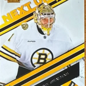 Jeremy Swayman 2023-24 Upper Deck Boston Bruins Centennial Next Up! #N-9