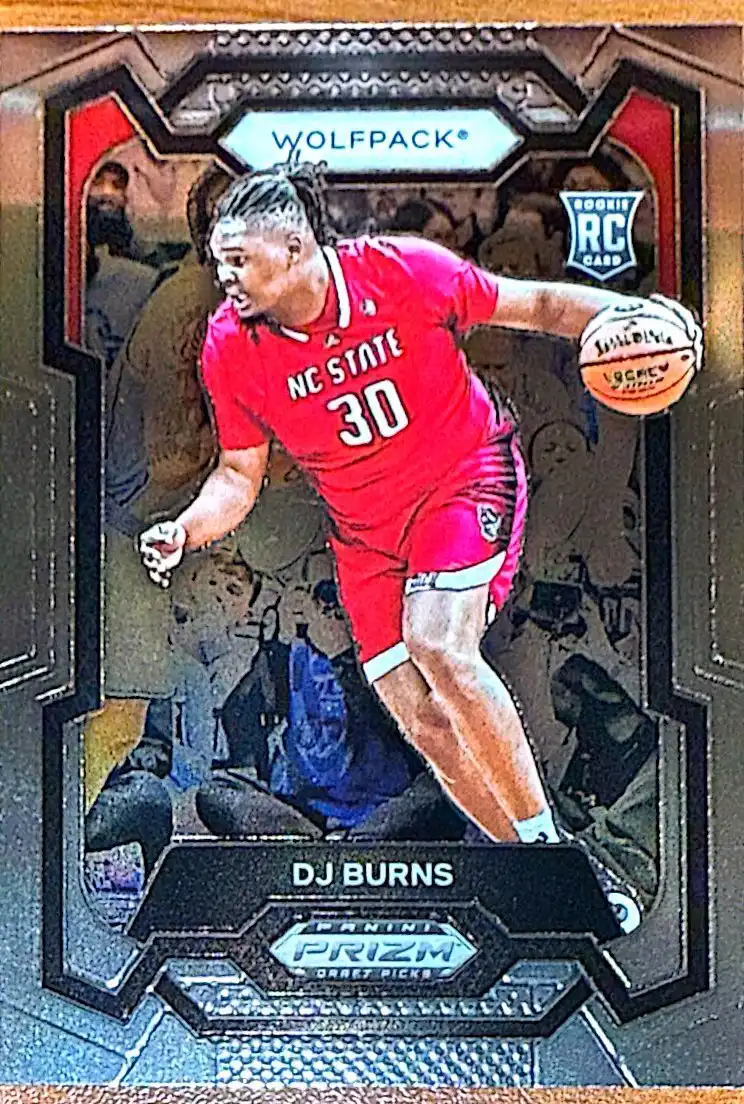 DJ Burns 2024 Panini Prizm Draft Picks Basketball Base #97