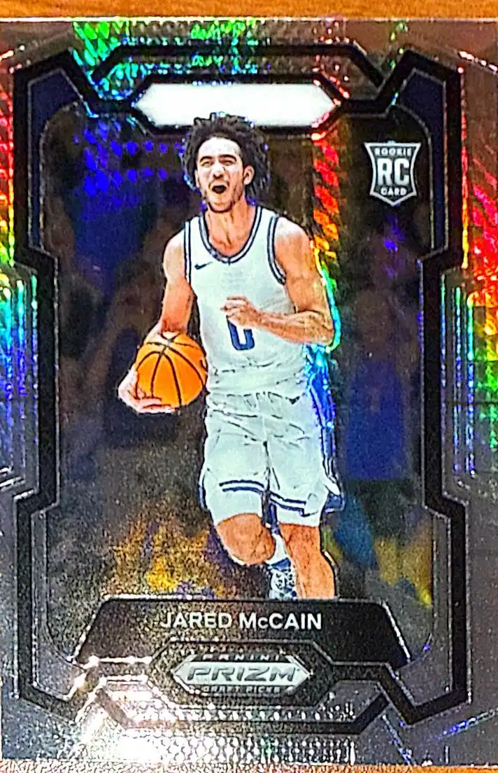 Jared McCain 2024 Panini Prizm Draft Picks Basketball Base Prizms Hyper #35