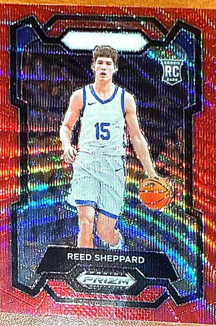 Reed Sheppard 2024 Panini Prizm Draft Picks Basketball Base Prizms Red Wave #21