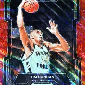 Tim Duncan 2024 Panini Prizm Draft Picks Basketball Base Prizms Red Wave #63