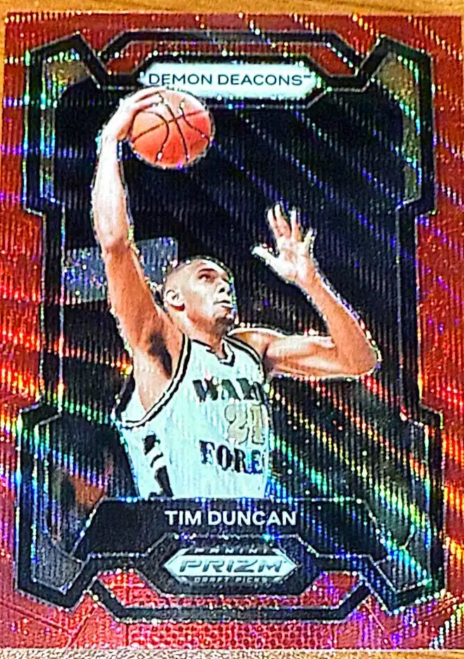 Tim Duncan 2024 Panini Prizm Draft Picks Basketball Base Prizms Red Wave #63