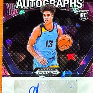 Oso Ighodaro 2024 Panini Prizm Draft Picks Basketball Draft Picks Autographs Prizms Purple Ice #DPA-OSO /99