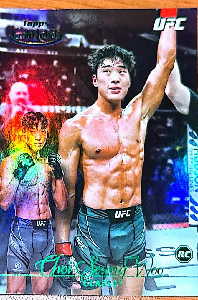 Choi SeungWoo 2024 Topps Gold Label UFC Class 2 Base Green #3
