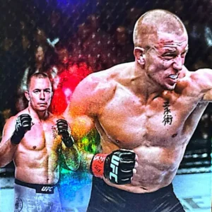 Georges St-Pierre 2024 Topps Gold Label UFC Class 3 Base #22