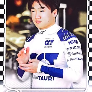 Yuki Tsunoda - F1 Drivers 2022 Topps Formula 1 Racing Base Checker Flag Parallel #62