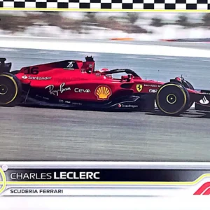 Charles Leclerc - F1 Cars 2022 Topps Formula 1 Racing Base Checker Flag Parallel #117