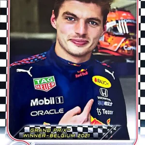 Max Verstappen - Grand Prix Winners 2022 Topps Formula 1 Racing Base Checker Flag Parallel #162