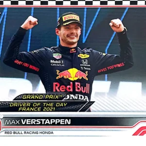 Max Verstappen - Grand Prix Driver of the Day 2022 Topps Formula 1 Racing Base Checker Flag Parallel #179