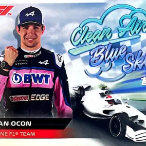 Esteban Ocon 2022 Topps Formula 1 Racing Clean Air, Blue Skies #CABS-EO