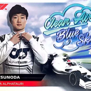 Yuki Tsunoda 2022 Topps Formula 1 Racing Clean Air, Blue Skies #CABS-YT