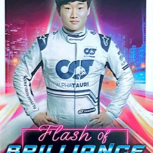 Yuki Tsunoda 2022 Topps Formula 1 Racing Flash of Brilliance #FOB-YT