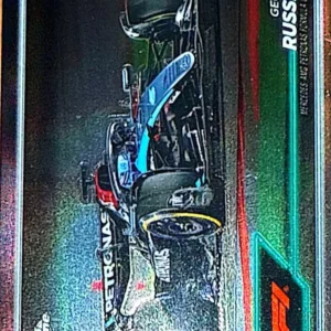 George Russell 2024 Topps Chrome Formula 1 Racing Base - F1 Cars #77