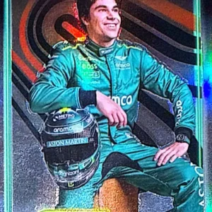 Lance Stroll 2024 Topps Chrome Formula 1 Racing Base - F1 Drivers Refractors Parallel #12
