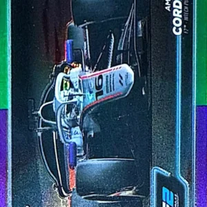 Amaury Cordeel 2024 Topps Chrome Formula 1 Racing Base - F2 Cars Purple/Green Refractors Parallel #104