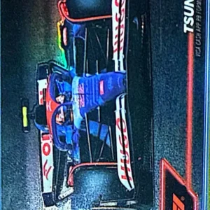 Yuki Tsunoda 2024 Topps Chrome Formula 1 Racing Base - F1 Cars Gold Refractors Parallel #89 /50