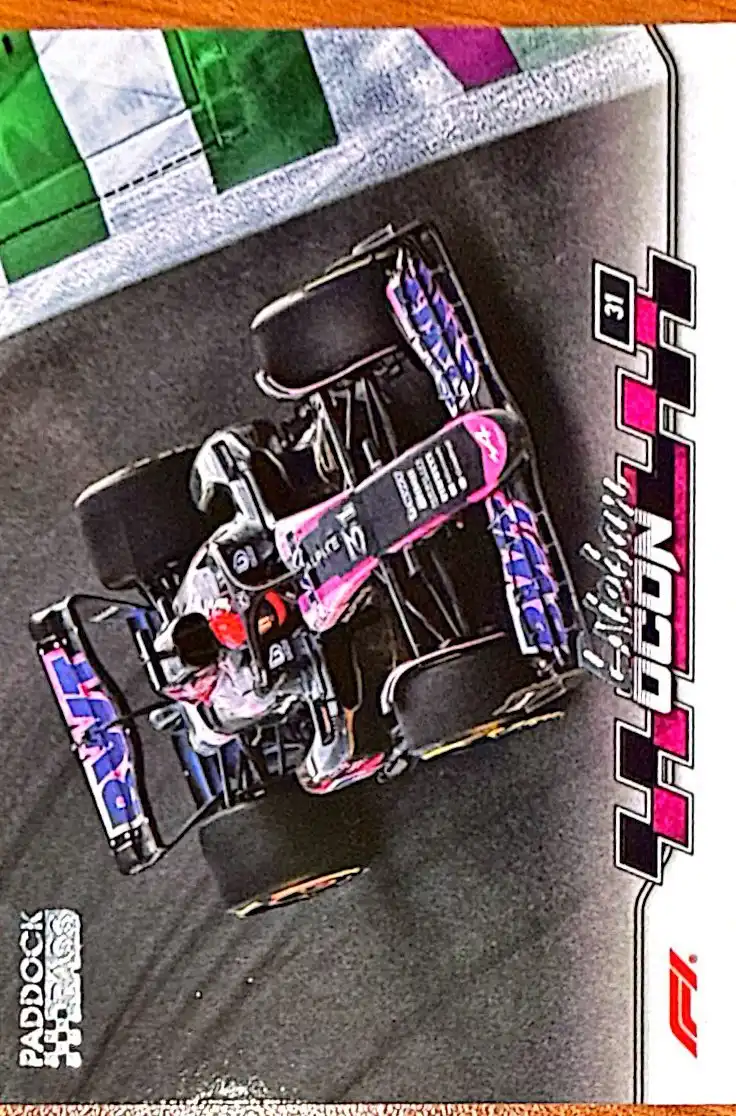 Esteban Ocon 2024 Topps Paddock Pass Formula 1 Base Set - F1 Cars #39