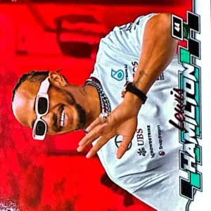 Lewis Hamilton 2024 Topps Paddock Pass Formula 1 Base Set - F1 Red Foil Parallel #6