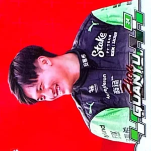 Zhou Guanyu 2024 Topps Paddock Pass Formula 1 Base Set - F1 Red Foil Parallel #14