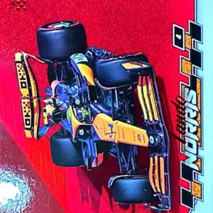 Lando Norris 2024 Topps Paddock Pass Formula 1 Base Set - F1 Cars Red Foil Parallel #37