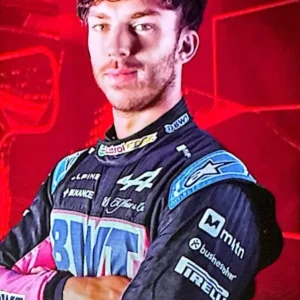 Pierre Gasly 2024 Topps Paddock Pass Formula 1 Base Set - F1 Closeups Red Foil Parallel #60