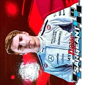Logan Sargeant 2024 Topps Paddock Pass Formula 1 Base Set - F1 Closeups Red Foil Parallel #70
