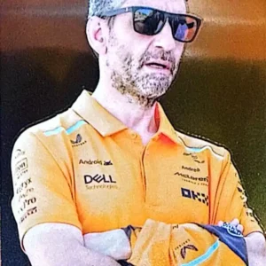 Andrea Stella 2024 Topps Paddock Pass Formula 1 Base Chrome - F1 Team Principals #76