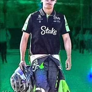 Zhou Guanyu 2024 Topps Paddock Pass Formula 1 Base Chrome - F1 Green Refractors Parallel #14 /275