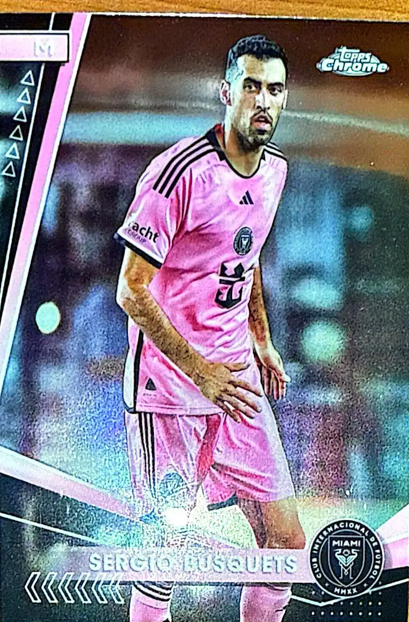 Sergio Busquets 2024 Topps Chrome MLS Soccer Base Set #5