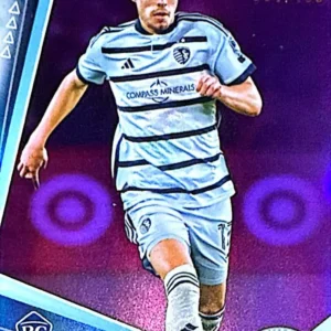 Jake Davis 2024 Topps Chrome MLS Soccer Base Purple Refractors Parallel #40 /199