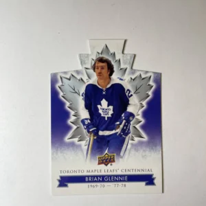 Brian Glennie 2017-18 Upper Deck Maple Leafs Centennial Base Set - Blue Die-Cut #15