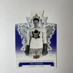 Red Horner 2017-18 Upper Deck Maple Leafs Centennial Base Set - Blue Die-Cut #17