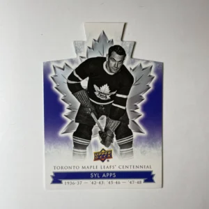 Syl Apps 2017-18 Upper Deck Maple Leafs Centennial Base Set - Blue Die-Cut #22