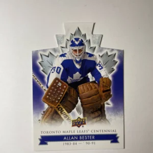 Allan Bester 2017-18 Upper Deck Maple Leafs Centennial Base Set - Blue Die-Cut #30