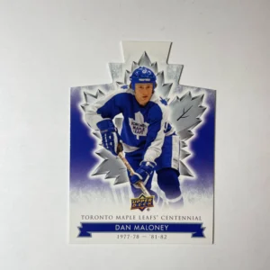 Dan Maloney 2017-18 Upper Deck Maple Leafs Centennial Base Set - Blue Die-Cut #32