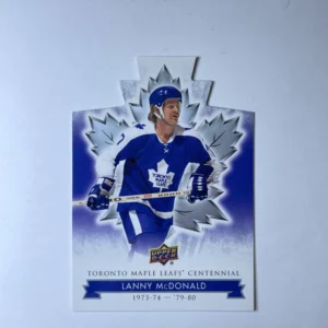Lanny McDonald 2017-18 Upper Deck Maple Leafs Centennial Base Set - Blue Die-Cut #34
