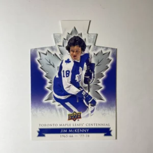 Jim McKenny 2017-18 Upper Deck Maple Leafs Centennial Base Set - Blue Die-Cut #49