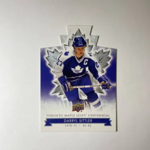 Darryl Sittler 2017-18 Upper Deck Maple Leafs Centennial Base Set - Blue Die-Cut #50