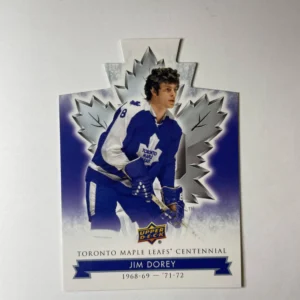 Jim Dorey 2017-18 Upper Deck Maple Leafs Centennial Base Set - Blue Die-Cut #56