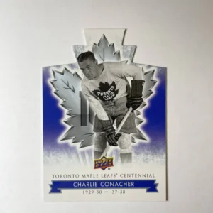 Charlie Conacher 2017-18 Upper Deck Maple Leafs Centennial Base Set - Blue Die-Cut #76